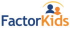 Logo de FactorKids, marca de seguridad infantil para el hogar.